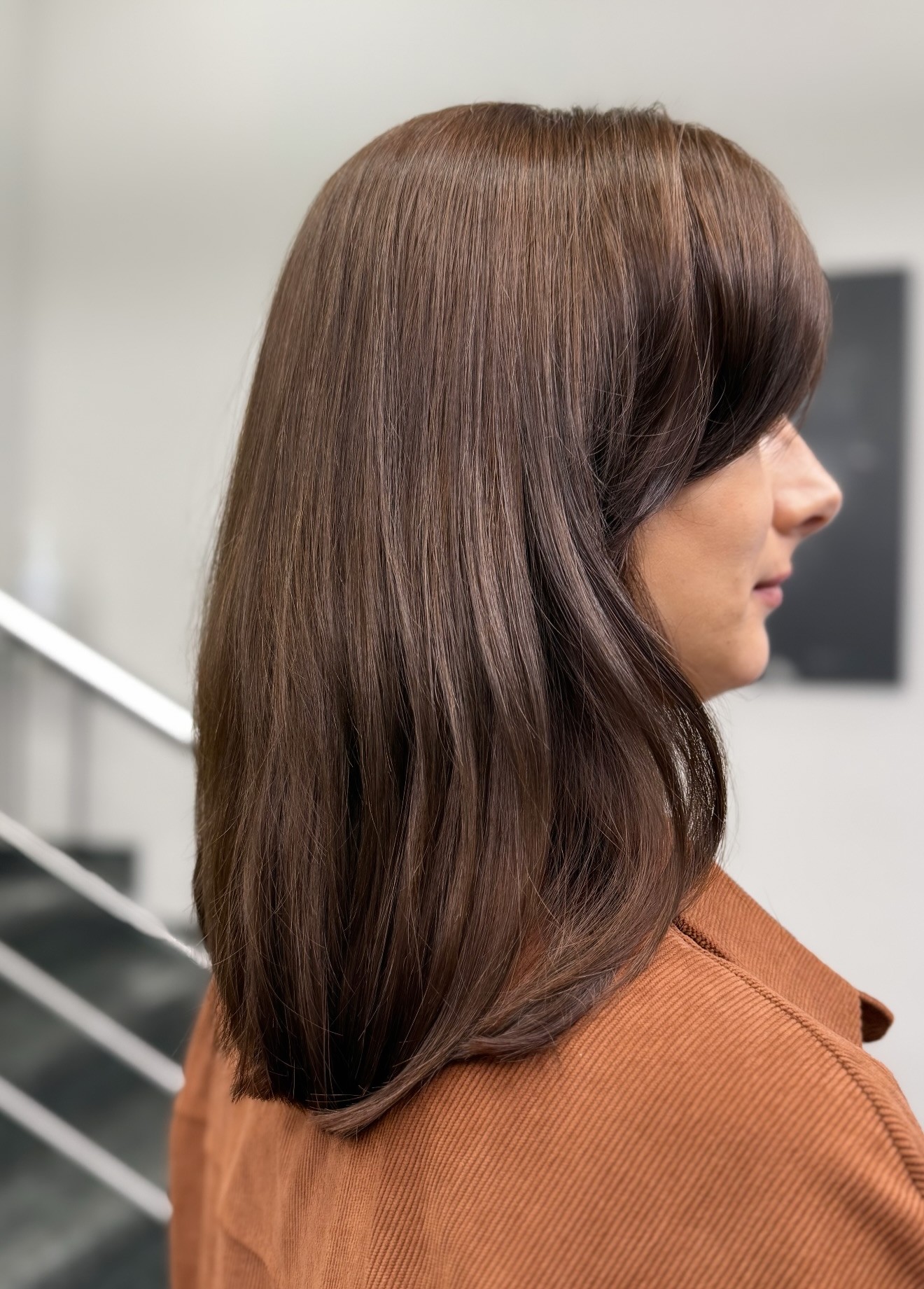 Šokoladinis rudas — plaukų darbas Klaipėdoje, Seaside Hair Master